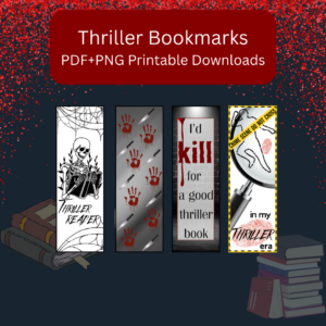 Mystery Crime Thriller Bookmark | Psychological Suspense Gift