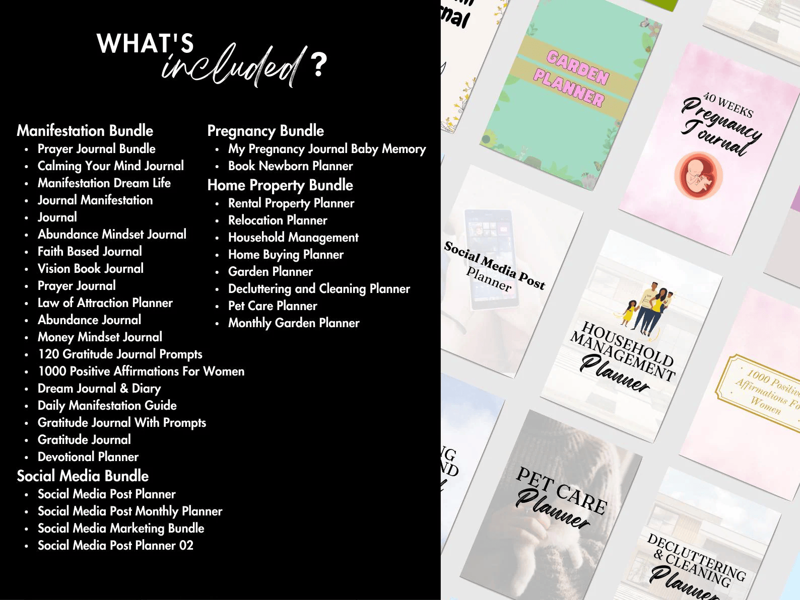 14,500+ Pages PLR Canva Template Bundle – 200 Editable Planners & Digital Templates - Image 3